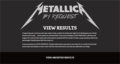 Desktop Screenshot of metallicabyrequest.com