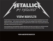 Tablet Screenshot of metallicabyrequest.com